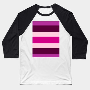 Pink & Purple Stripe Baseball T-Shirt